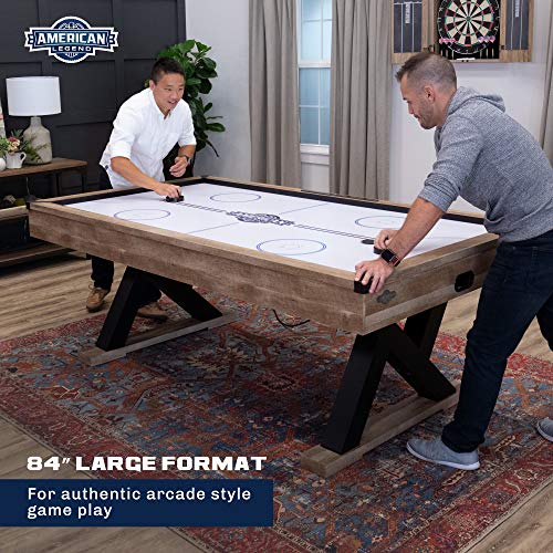 American Legend Kirkwood 84” Air Powered Hockey Table Brown