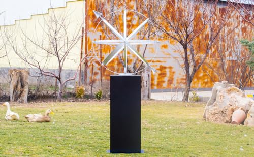 Garden Artisans Black Column Pedestal 12x12x30 Inches