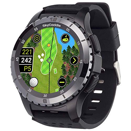 SkyCaddie LX5C Golf GPS Watch with Ceramic Bezel Black