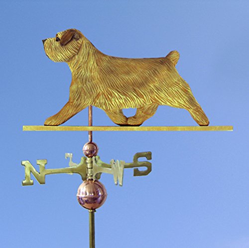 Norfolk Terrier Hand Carved & Painted Weathervane Grizzle 32 Inch