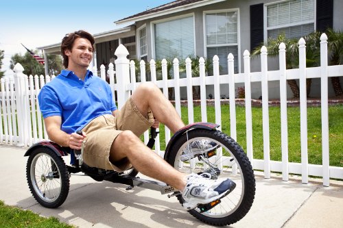 MOBO Cruiser Shift 3-Wheel Recumbent Bicycle Trike Black