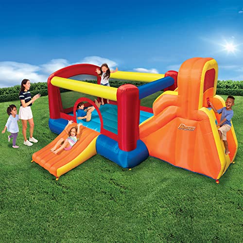 BANZAI Double Slide Backyard Bouncer Inflatable Bounce House Multi