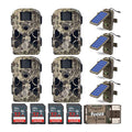 Stealth Cam 2022 G42NG 32MP No Glow Trail Camera Bundle with Solar Power Panel, 32GB Memory Card & USB Reader Camouflage