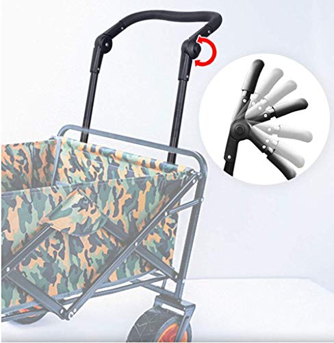 5sssallefaa Folding Trolley Cart Portable Garden Wagon 60 Kg Capacity Red