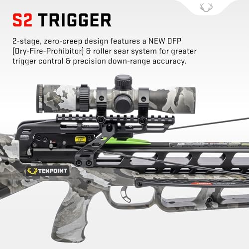 TenPoint Turbo X Crossbow Vektra - 415 FPS with 100-Yard RangeMaster Scope & ACUslide System