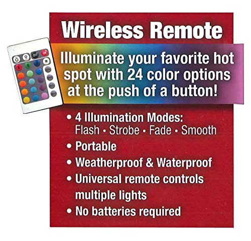 Main Access LED Cube Seat Waterproof 4 Lighting Modes Remote Control Poolsides 10 Pack