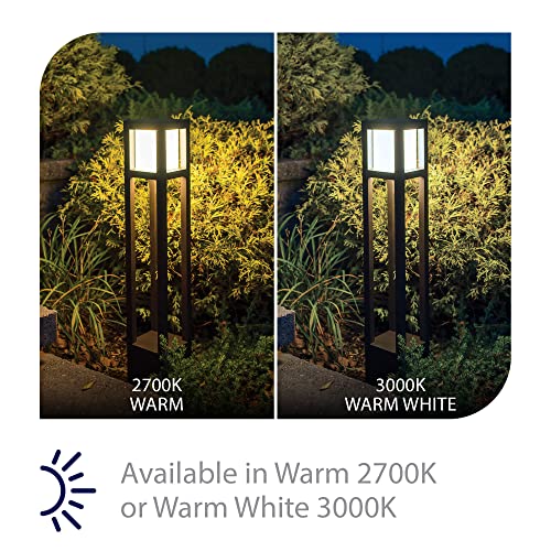 WAC Lighting Tower LED Bollard Light 3000K Black
