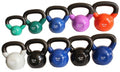 Ader Sporting Goods Vinyl Kettlebell Set 10 Pcs (5-50 lbs) w/Free DVD