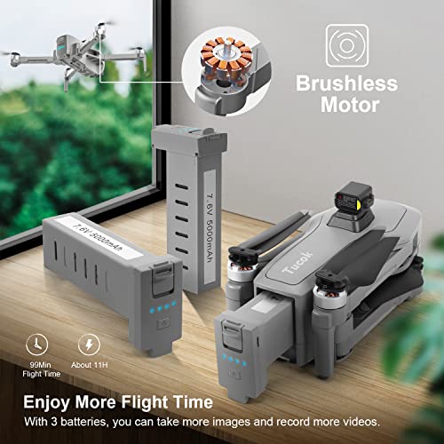 Tucok 193MAX2S 4K Camera Drone Gray