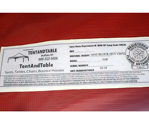TentandTable 20-Foot x 30-Foot Tent Top Red