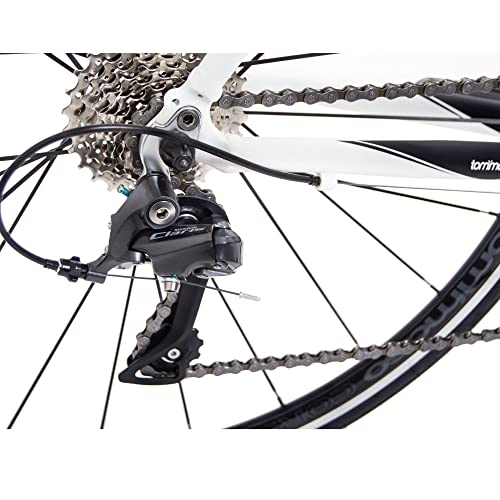 Tommaso Forcella Sport Bike Performance Aluminum Road Bike Carbon Shimano Claris 24 Speeds Road Bicycle Matte White