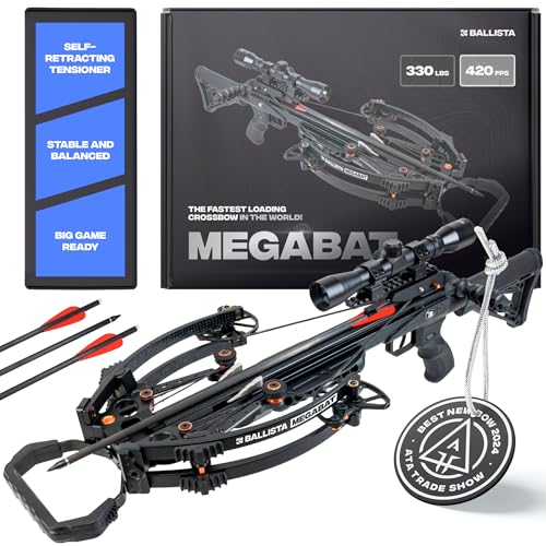 BALLISTA MegaBat Crossbow for Hunting and Fishing Black