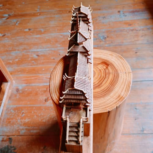 Okjew Handcrafted Wood Wind and Rain Bridge Model