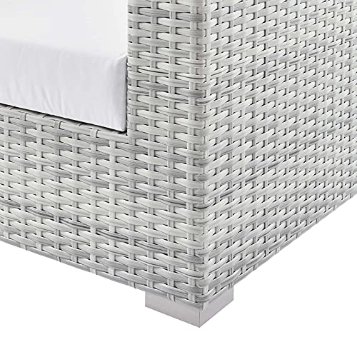 Modway EEI-4306-LGR-WHI Loveseat Light Gray White