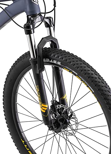 Mongoose Colton Adult Mountain Bike Hardtail 7-Speed 17-Inch Aluminum Frame 27.5-Inch Wheels Slate Blue