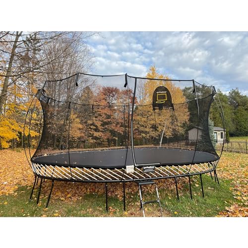 Springfree Jumbo Oval Trampoline 12x19 ft Black