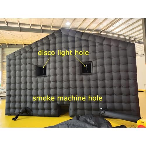 EJIA Black Inflatable Nightclub Party Tent 20FT with 950W Blower