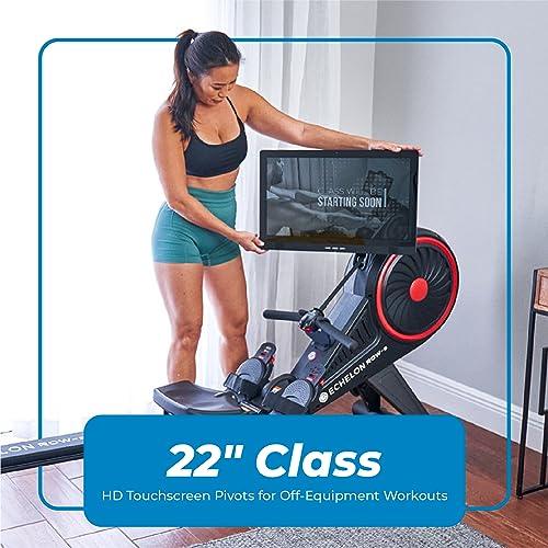 Echelon Foldable Magnetic Rowing Machine Black