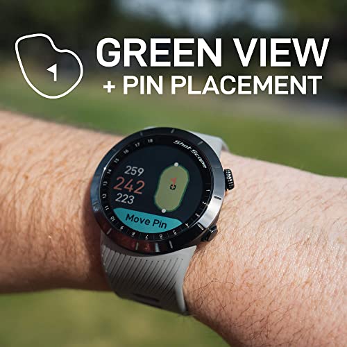 PlayBetter Shot Scope X5 Golf GPS Watch (Steel Gray) Bundle | Touchscreen, Shot Tracking Tags, Distances, Shot Detection
