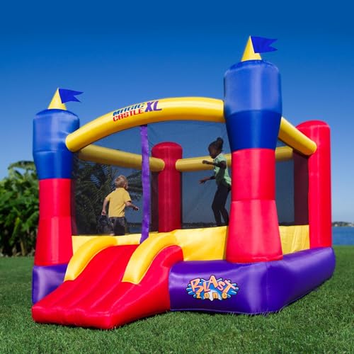 Blast Zone Magic Castle XL10 Inflatable Bouncer with Blower Red/Yellow