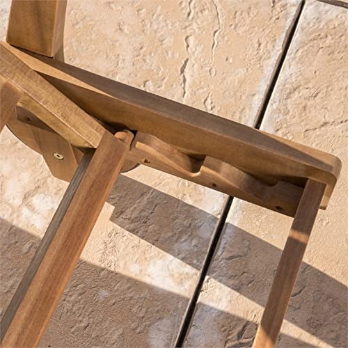 Great Deal Furniture GDFStudio Outdoor Teak Finished Acacia Wood Chaise Lounge Set of 4 Teak Finish