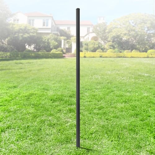 Fencer Wire Heavy Duty 8FT Steel Fencing Border Post Black