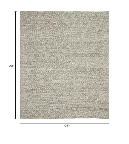 Calvin Klein Riverstone Grey/Ivory 8' x 10' Modern Area Rug