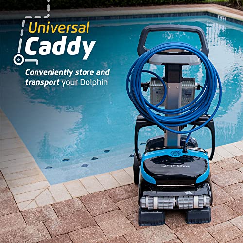 Dolphin Nautilus CC Supreme Automatic Robotic Pool Vacuum Cleaner with Caddy Black