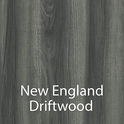 Correll Library Table New England Driftwood Finish Black