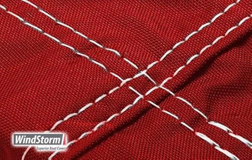 Eevelle Windstorm Pontoon Boat Cover Waterproof MARINEX Fabric Red