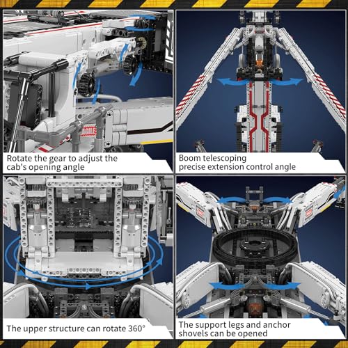 Mould King LTM11200 Technology Crane Building Set 8506 Pieces, APP Programmable White