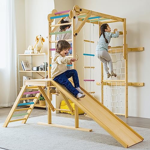 Avenlur Grove 8-in-1 Indoor Jungle Gym Colored Bars