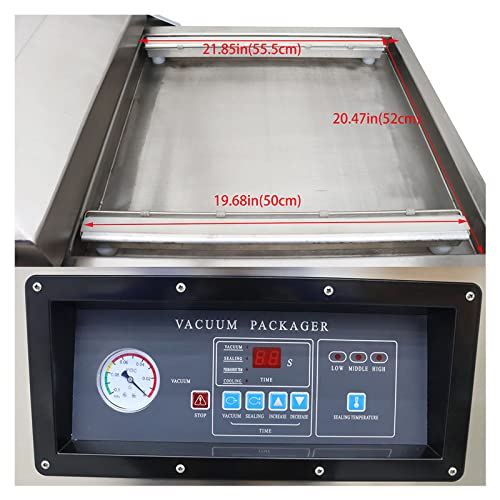 LGXEnzhuo Double Chamber Vacuum Packaging Sealer for Food Saver 110V 1500W
