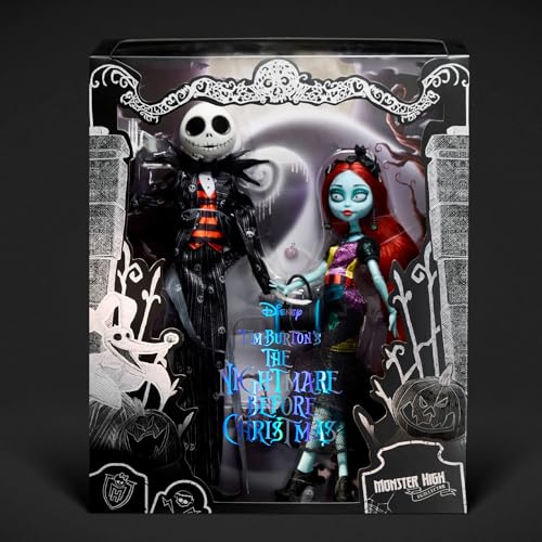 Monster High Skullector Jack and Sally Doll Set Multicolor