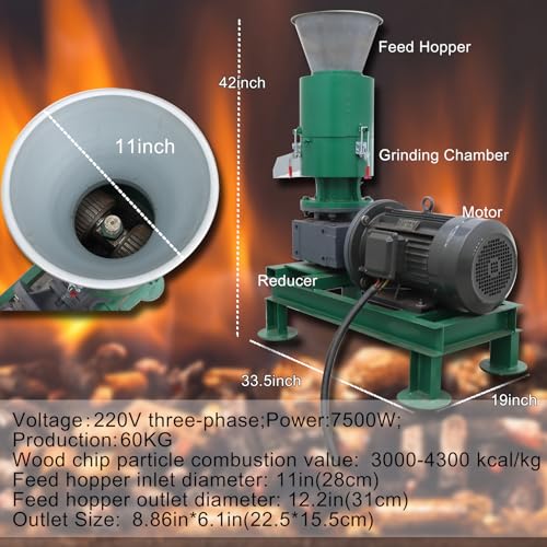 HayWHNKN 6mm Wood Pellet Machine Green