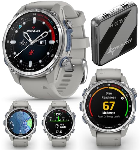 Wearable4U Garmin Descent Mk3 & Mk3i Titanium Dive Computer Mk3 Stainless Steel