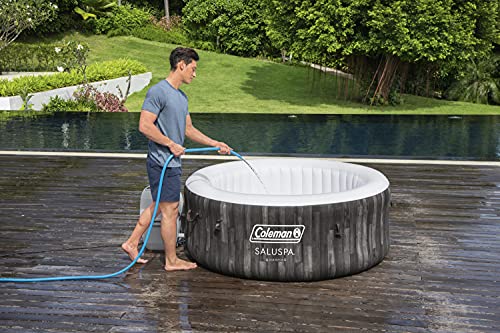Inflatable Coleman SaluSpa Bahamas 4-Person Portable Hot Tub Blue