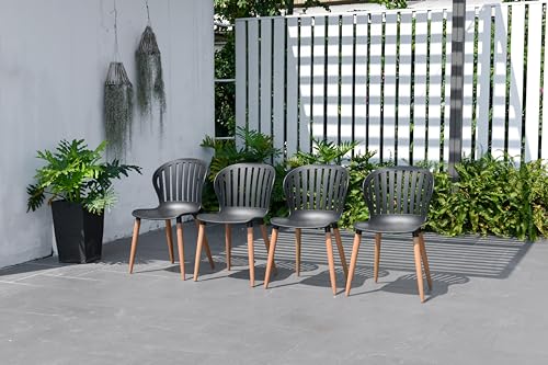 Amazonia Certified Teak 9-Piece Rectangular Extendable Dining Set Brown