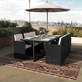 Taylor & Logan Somerville 7 Piece Patio Dining Set Gray/Black