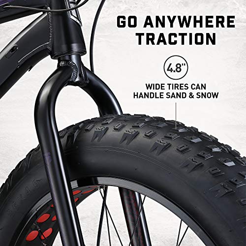 Mongoose Argus Sport Adult Fat Tire Mountain Bike Black