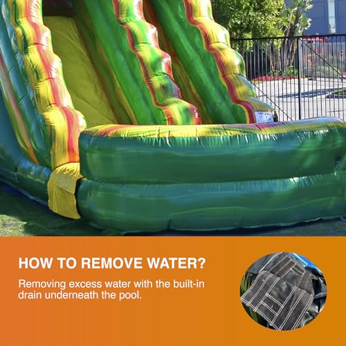 JumpOrange Commercial Water Slide with Splash Pool Amazon River