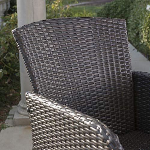 Great Deal Furniture Callum Outdoor Wicker 5-Pc Bar Table Set Multibrown