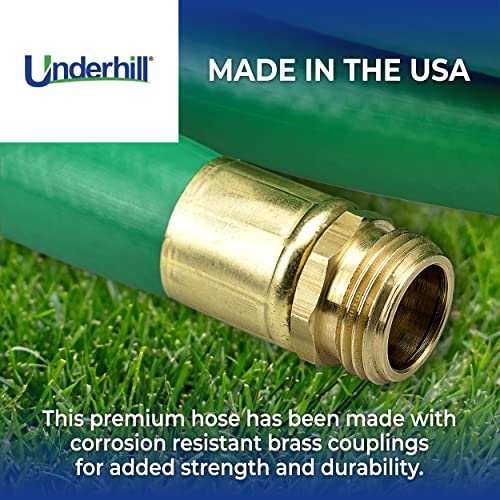 Underhill UltraMax Commercial Garden Water Hose 125 ft Heavy-Duty Anti-Kink Green