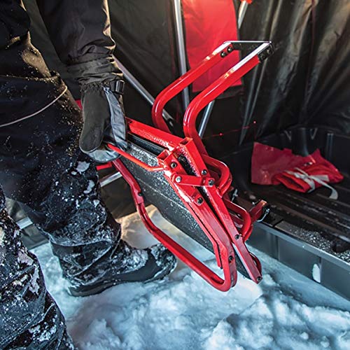 Eskimo Sierra Series Portable Ice Fishing Flip Style Shelter Red