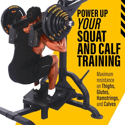Powertec Fitness Levergym Calf Raise and Squat Machine Black