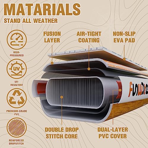 FunWater Inflatable Ultra-Light SUP Light Brown