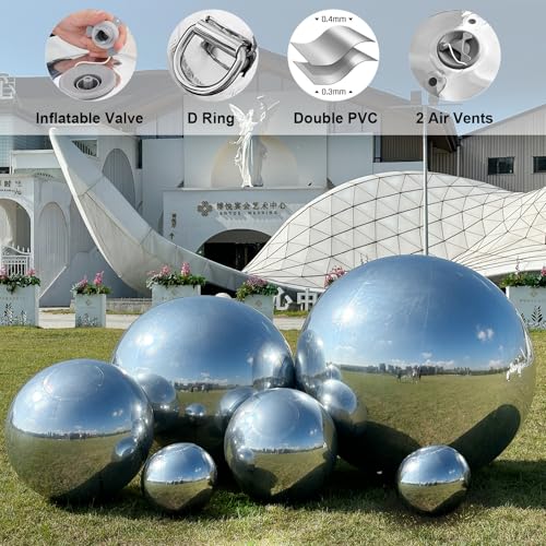 EJIA Inflatable Mirror Ball 6pcs Colorful Disco Balls
