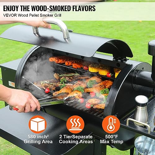 WACTO Portable Charcoal Grill BBQ with Cart - Heavy Duty 53-inch Outdoor Cooker