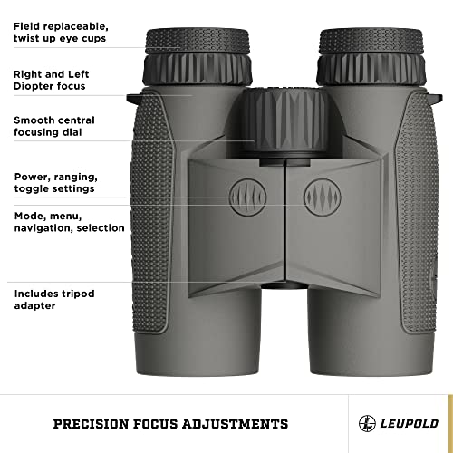 Leupold BX-4 Range HD TBR/W 10x42mm Range-Finding Binocular Shadow Gray