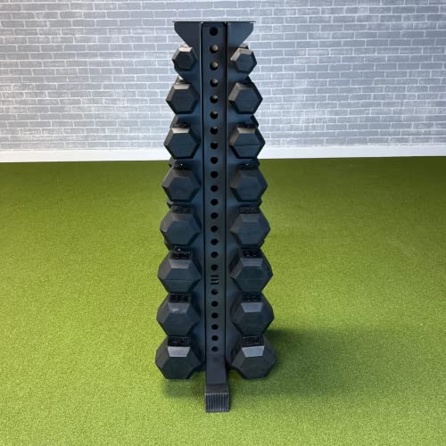 Synergy Custom Fitness 8-Tier Vertical Dumbbell Storage Rack - DBRK8 (Grey)